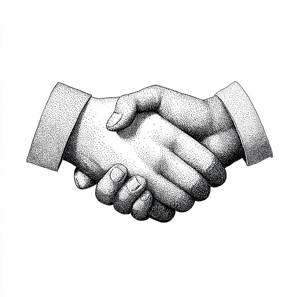 Handshake illustration